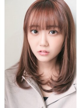 ビードロ 吉祥寺店(vi dro) ピンクブラウンの透けストレート♪