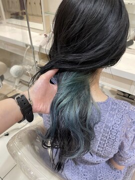 アッシュ 武蔵小金井店(Ash) ＊インナーカラー×ブルー＊