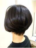 小顔補正立体カットショートボブ｜ステップボーンカット