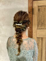 ムードコア(mu;d-Coa) 【寺澤千春】お呼ばれヘア 編みおろしヘアアレンジ