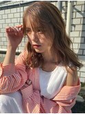 春爛漫〇くすみベージュに桜色のイヤリングカラー♪