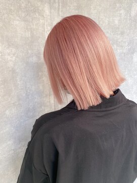 ラウブロッサム 大宮西口店(Lau Blossom) ピンクベージュペールカラーブリーチカラーダブルカラー髪質改善