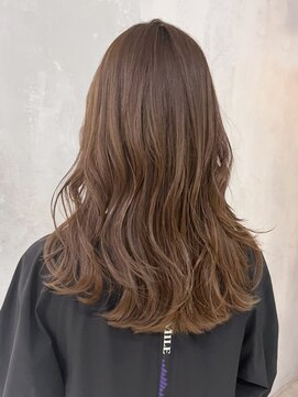 アルバム 渋谷パルコ(ALBUM) ミディアムラフウェーブオリーブブラウン_グレージュ_ba415321