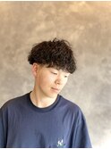 波巻きパーマスタイル