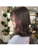 イヤリングカラーラベンダー♪