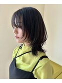 #ミディアムウルフ/艶髪/ウルフスタイル/20代/30代/40代/50代