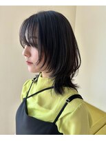 ロエン 西岡崎店(ROEN) #ミディアムウルフ/艶髪/ウルフスタイル/20代/30代/40代/50代