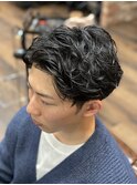 スパイラル×センターパート