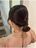 タイトシニヨンアレンジ