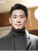 スリックバック メンズパーマ オールバック フェード リクルート