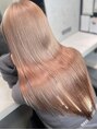 アマンヘアーイースト 吉祥寺東口店(Aman hair-e)&nbsp;ケアブリーチでダメージを抑えてミルクティー人気カラー！