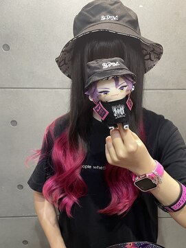 ヲタクに美容室は難しい。 ちいさきいのちとご一緒に…!ピンクグラデーション