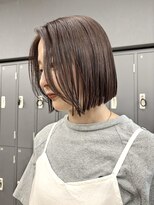 ジアン テラス(GIEN TERRASSE)&nbsp;酸性ストレートボブ/丸くならないボブ/暖色ブラウン@重里