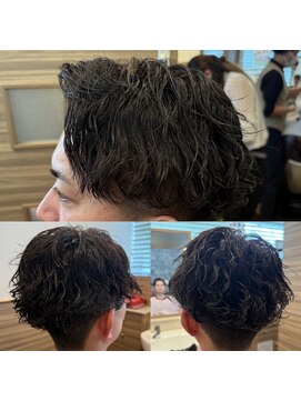 銀座マツナガ 神田店 【20代30代】ツイスパ波巻きマッシュ◎色気スパイラルパーマ