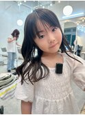 キッズカット◎ロング女の子前髪カット黒髪レイヤーカット小学生