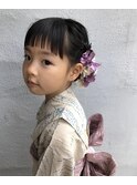 お友達と近所のお祭りへ♪ぱっつんボブスタイルも大人っぽく！