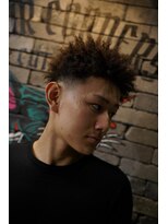 フォーコーナーズカットショップスリーセント 栄(FourCornersCutShop 3/cent)&nbsp;スパイキーアフロ