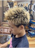 スパイキーショート/メンズ短髪/ハイトーンスパイキーショート