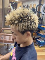 イエローコーン 金沢文庫店(YELLOW CORN)&nbsp;スパイキーショート/メンズ短髪/ハイトーンスパイキーショート