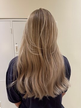 ハーパーズ 渋谷(harpers) ナチュラルブロンドバレイヤージュロングレイヤー