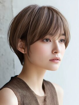 サロンドアイ(salon de i) ベージュショート × ハイトーンカラー