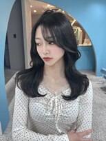 ボタン 熊本(VOTAN) 透ける暗髪/レイヤーカット/顔まわり/韓国ヘア/熊本美容室