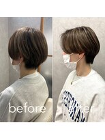 ヘアサロン ドットプラス 町田店(dot. plus)&nbsp;【中西里美】ハイライトカラー/ハンサムショート/町田
