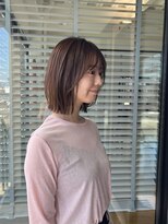 オリガミ 北佐古(ORIGAMI)&nbsp;ラベンダーベージュ×くびれボブ