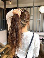 美容室 エイミー(H'Amie)&nbsp;ウェーブ×ハイライト×外国人風