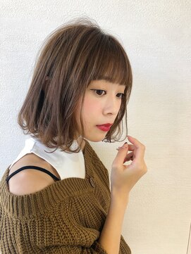 ロンド 表参道店(Lond) 【津賀雅也】ジグザグバングの3Dカラーミニマムボブ 小顔 2