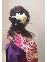 ヘアー デザイナーズ サロン アヴァンセ(HAIR DESIGNER'S SALON AVANCE)&nbsp;ガーリーハーフアップ