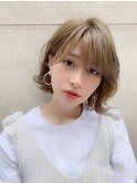 【佐藤健太郎】大人かわいいアッシュブラウン小顔外ハネボブ