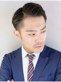 ソフトツーブロックショートレイヤーワイルドアップバング
