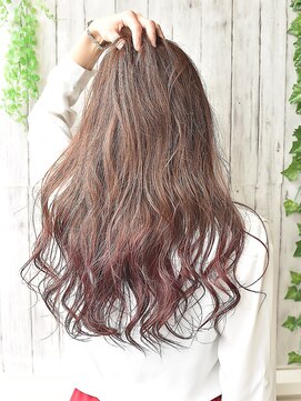 ヘアーエポック(hair epoque) 【epoque】ガーリーロング/グラデーションラベージュstyle