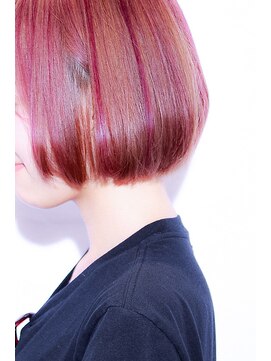 ネオリーブカップ 町田店(Neolive capu) 【Neolive capu】ダブルカラー ピンク ボブ/ビタミンカラー