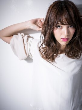 カバーヘア ブリス 上尾西口店(COVER HAIR bliss) 大人可愛いカシスブラウン韓国風くびれミディv上尾20代30代40代