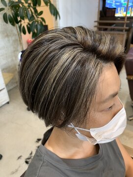 ラ メール ヘア デザイン(La mer HAIR DESIGN) ハイライトカラー×ショートボブ