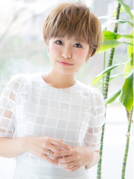 ライズ バイ レボ 柏店(RISE by REVO) ボブ/カーキグレージュ/大人かわいい/フェザーバング