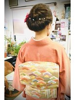 中原 美容室 &nbsp;落ち着きギブソンタック風アップ