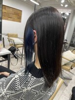 アジールヘア 所沢プロペ通り店(agir hair)&nbsp;イヤリングネイビー10代20代30代レイヤー