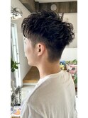 【REGALO】爽やかメンズ☆無造作ツーブロックマッシュ黒髪