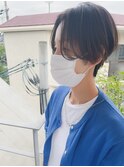 ［OCEAN　Hair&Life]前髪なしショート/ハイライトカラー