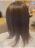ほんのり控えめハイライト/ファイバープレックス/セミロング