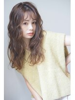 パール(PearL)&nbsp;PearL/ロングウェーブパーマ/透明感カラー/秋色/くすみベージュ
