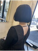 ナチュラル暗髪ボブ