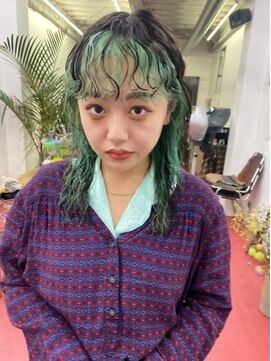 フィン(fin,) fin,/外ハネボブ/セクションカラー/グラデーションカラー