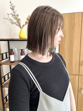 アノネ(anone) ラインボブ×髪質改善カラー