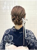 浴衣アレンジ/シニオンスタイル