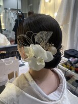 パズードコー(PSSD-CO.+5)&nbsp;白無垢シニヨン×胡蝶蘭