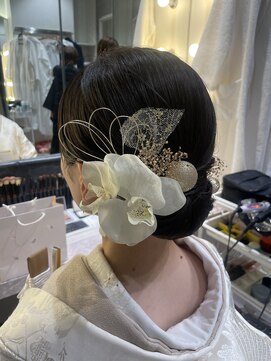 パズードコー(PSSD-CO.+5) 白無垢シニヨン×胡蝶蘭